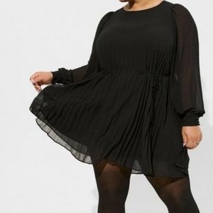 Brand New Mini Chiffon Black Dress